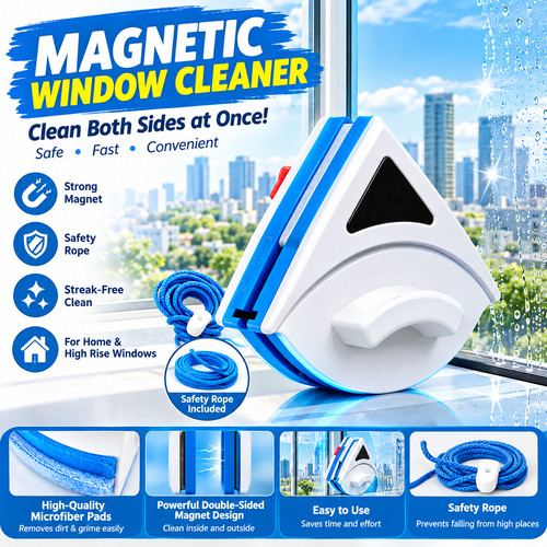 Magnetic window cleaner tool - magnetic,