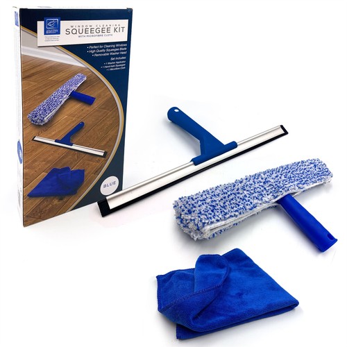 Window squeegee kit microfibre - kit,