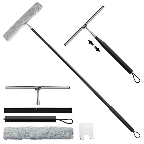 Window squeegee cleaner 1 - cleaner, 2-in-1