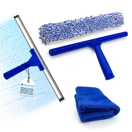 Window squeegee kit microfibre - squeegee,